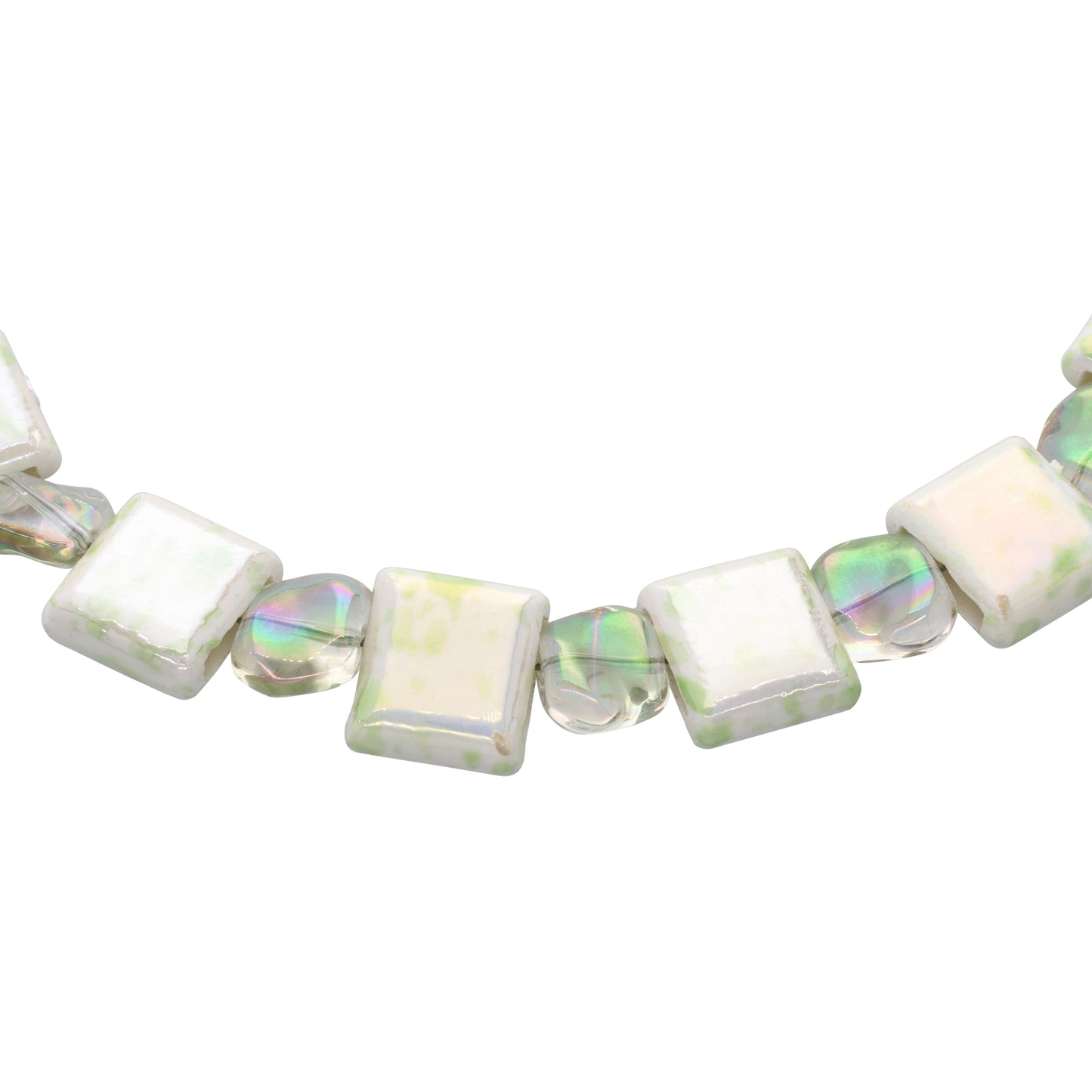 Square bead necklace
