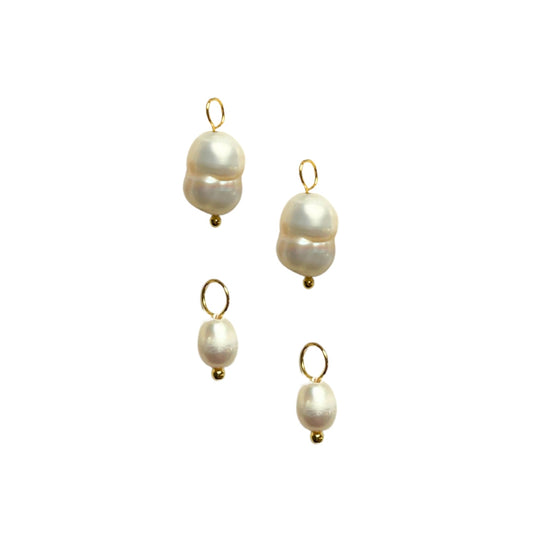 Mini & Large Classic Pearl Charm Set