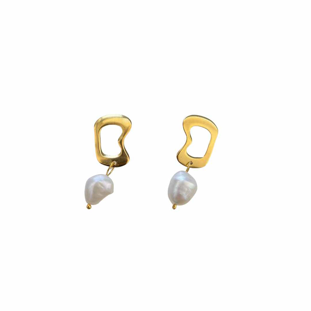 Mini Love stud earring with Pearl